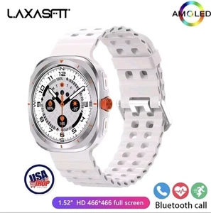 Laxasfit GT7 ULTRA Pro (White)Smart Watch HD Bluetooth -Men & Women - Picture 1 of 11