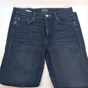 Jeans donna mamma vita alta looker taglia 27 pulito sweep lavaggio scuro - Foto 1 di 10