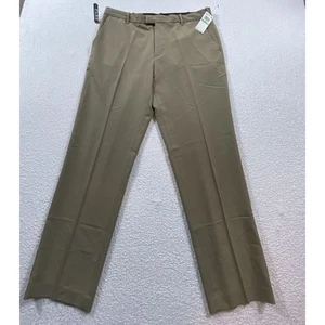 Pantalones de vestir para hombre Van Heusen Flex calce recto tostado 34x30 - Imagen 1 de 13