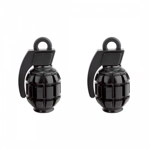 BLACK OPS VALVE CAPS BK-OPS GRENADE SV BLK - Picture 1 of 1