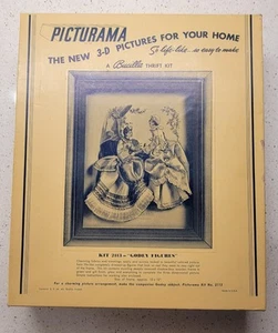 Bucilla Picturama Craft Thrift Embroidery Kit Ballerina VERY RARE 1950s Complete - Picture 1 of 8