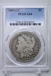 1889-CC Morgan Silver Dollar PCGS G4 Key Date #8443 - Picture 1 of 4