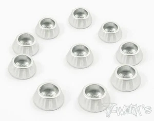 TA-003S T-Works Rondelle M3 Piatte Argento per 1:8 Buggy (10) - Foto 1 di 1