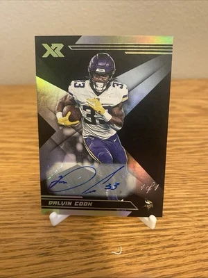 2019 1/1 Dalvin Cook Auto Xr Football Minnesota Vikings - Image 1 of 4