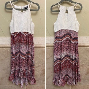 Art Class Target Halter High Low boho Dress size XS 4-5 - Picture 1 of 4