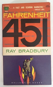 VTG PB FAHRENHEIT 451 RAY BRADBURY 1953 1ST Ballantine JOSEPH MUGNAINI Cover EXC - Picture 1 of 6