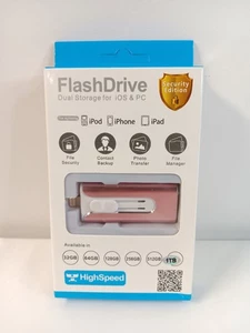 1TB Usb Flash Drive 3.0 Dual Storage for iOS & PC Pink. New - Picture 1 of 5