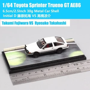 HJ 1/64 Toyota Sprinter GT APEX AE86 Model Car Toy Inital D Takumi Fujiwara - Picture 1 of 35