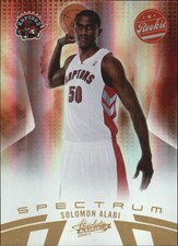 2010-11 Absolute Memorabilia Spectrum Gold Raptors Card #145 Solomon Alabi /100