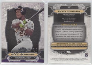 2014 Topps Triple Threads Amethyst /325 Rickey Henderson #18 HOF