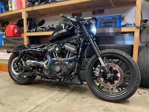 Harley Davidson Sportster 48 1200 883 2011-2020 Exhaust pipe System Custom - Picture 1 of 6
