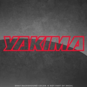 Calcomanía de vinilo con logotipo de Yakima pegatina para ventana - soporte para techo bicicleta carenado montaje portador - Imagen 1 de 6