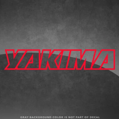 Yakima Logo Vinyl Decal Window Sticker - Roof Rack Bike Fairing Carrier Mount