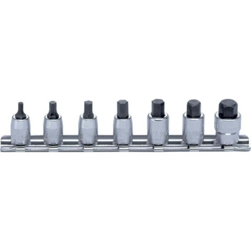 Koken RS2010M/7-L25 1/4 Sq. Dr. Socket set 3-10mm Hex Length 25mm 7 pieces - Image 1 of 1