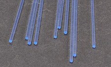 Plastruct Rod Round Fluorescent Blue 1/16 (10) - Model Scratch Building Plastic