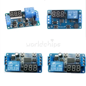 12V Display LED Timer Relay Programmable Board Buzzer Button Module Delay Switch - Picture 1 of 36