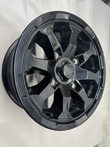 1-2019-2024 CAN-AM DEFENDER WHEEL FRONT WHEEL GREAT SHAPE 14x7 BLACK 1 MILES. - Picture 1 of 7