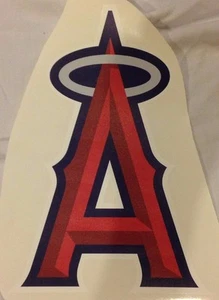 LOS ANGELES ANGELS 12" x 8.5" Logo Sign nameplate Official Decal wall graphic - Picture 1 of 1
