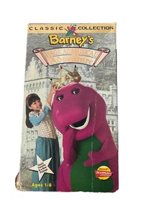 Barney  Barneys Magical Musical Adventure VHS White Case - Picture 1 of 3