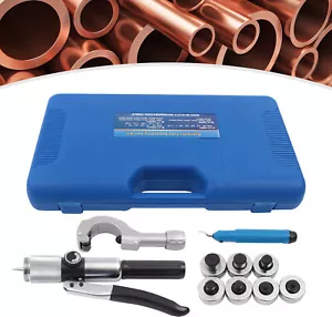 Strumento di espansione tubi idraulici idraulici 7 leve HVAC teste rame kit di swaging tubi - Foto 1 di 12