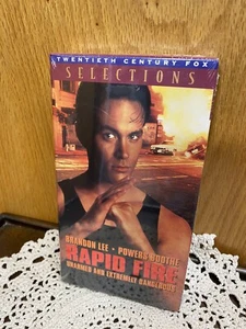 Rapid Fire VHS NEW/SEALED Fox Video Brandon Lee Powers Boothe ~ Action Classic - Picture 1 of 4