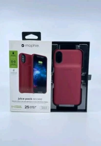 mophie Juice Pack Access 2,200mAh Battery Case for iPhone Xs/X (Stone/Red) - Picture 1 of 2