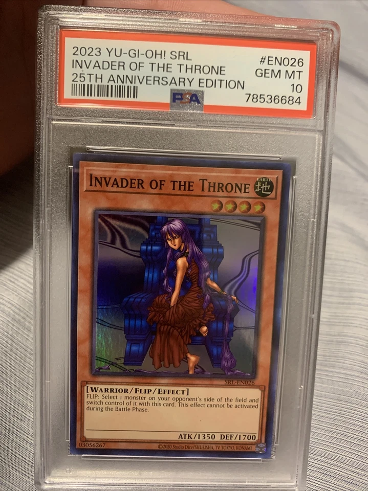 Yugioh Invader of the Throne SRL-EN026 25th Anniversary Unlimited Psa 10 - Image 1 of 1