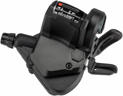 microSHIFT Mezzo Left Thumb-Tap Shifter Triple Optical Indicator Shimano - Image 1 of 2