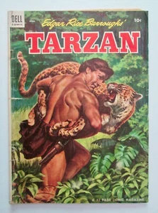 TARZAN #55 Dell Comic Book - Dell Comic April 1954 -Edgar Rice Burroughs - Fair - Picture 1 of 2
