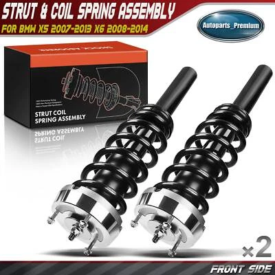 2x Front Complete Strut & Coil Spring Assembly for BMW X5 2007-2013 X6 2008-2014 - Image 1 of 4