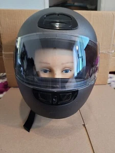 Vintage Harley Davidson AGV Flat Track Moto Helmet Full Face Metallic Gray - Picture 1 of 8