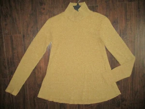 Maurices Sweater Ribbed Turtleneck Long Sleeve Brown Gold Women's Medium - Picture 1 of 5