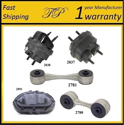5 PCS FRONT MOTOR & TRANSMISSION MOUNT FOR 1993-1996 Cadillac Eldorado 4.6L - Image 1 of 4