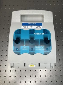 Wohner QCC Class J 200A 600V fuse holder - Picture 1 of 3