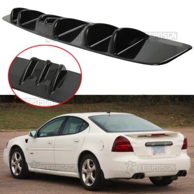 For Pontiac Grand Prix 33" 7 Fins Wing Rear Spoiler Rear Diffuser Splitter Lip - Image 1 of 4