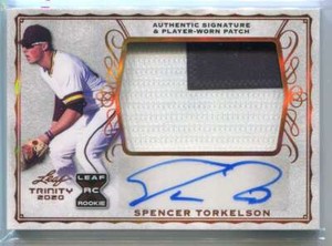 2020 Leaf Trinity Patch Autographs past1 Spencer Torkelson Rookie Patch Auto