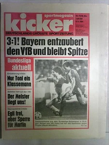 kicker Sportmagazin Nr.: 73 / 36. Woche  vom 6.9.1984 - Bild 1 von 1