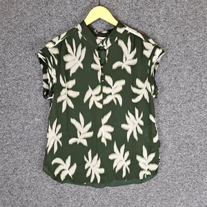Witchery Womens Blouse Top Size 12 Green Floral - Bild 1 von 11