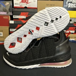 NEW Lebron XVIII Men's Size 16 Black/White-University Red CQ9283-001 No Box - Picture 1 of 5
