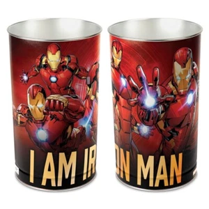IRON MAN I AM IRON MAN MARVEL 15"X10.5" TRASH CAN WASTEBASKET NEW WINCRAFT 👀 - Picture 1 of 1