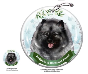 Bellyrubs & Kisses Ornament - Keeshond - Picture 1 of 1