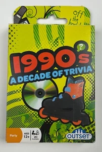 1990s A Decade of Trivia Party Card Game Retro Family Game Night Movies TV Music - Picture 1 of 6
