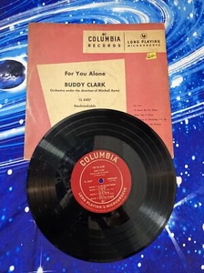 Buddy Clark-For You Alone-10" LP-33 1/3-1949-Vg+ Columbia CL 6007 - Picture 1 of 6