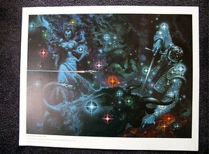 KELLY FREAS STARBLAZE DRUCK SIGNIERT KONFÖDERATION MATADOR - Bild 1 von 1