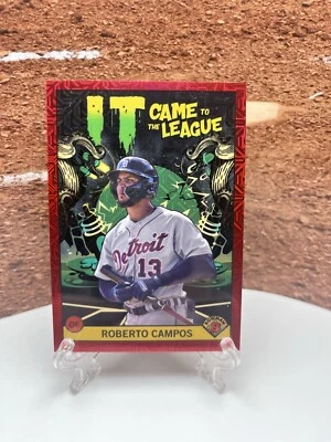 Roberto Campos Red /5, 2022 Bowman Chrome It Came To The League, Detroit Tigers - Image 1 of 2