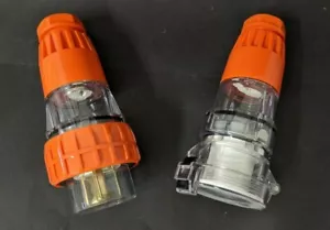 20 Amp 5 pin Straight Plug & Socket IP66 20A NRG - Picture 1 of 3