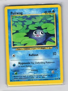 TARJETA POKEMON NEO DISCOVERY POLIWAG 62/75 - P&P GRATIS - Imagen 1 de 1