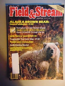 FIELD & STREAM January 1985 Alaska Brown Bear - Picture 1 of 1