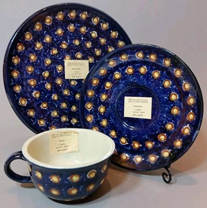 Neues Tee-/ Kaffeetasse Service Set VEB Lausitzer Keramik Pulsnitz Bunzlauer Art - Bild 1 von 8