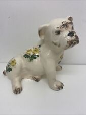 Griselda Hill Pottery Wemyss Ware Bull Dog Yellow Floral SF1